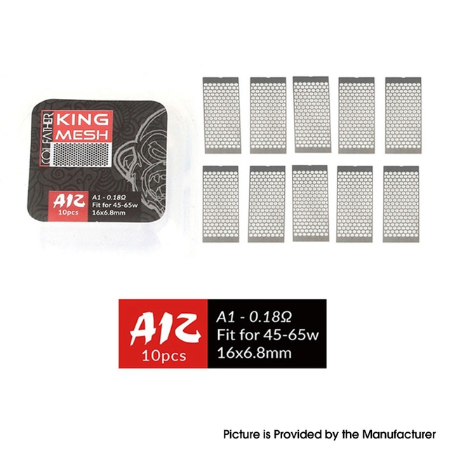 Authentic Coil Father King A14 Mesh Core Coil for RDA / RTA / RDTA Atomizer - Kanthal A1, 40~60W, 0.2ohm, 18 x 6.2mm, (10 PCS)