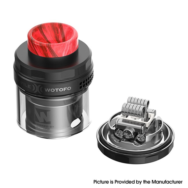 Authentic Wotofo Profile X RTA Rebuildable Tank Vape Atomizer 8ml, Wire Coil / Mesh Coil