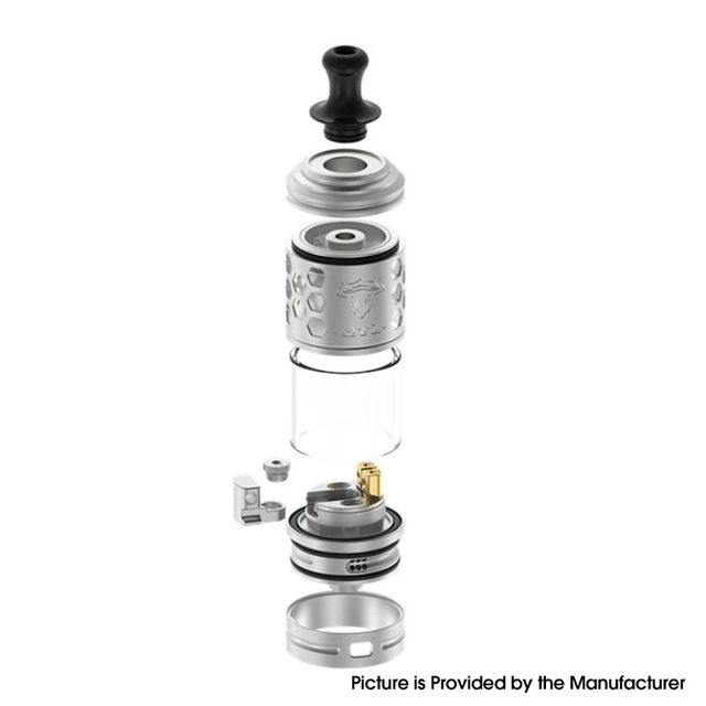 Authentic ThunderHead Creations THC Tauren MTL RTA V1.5 Rebuildable Tank Vape Atomizer 2.0ml, 24mm