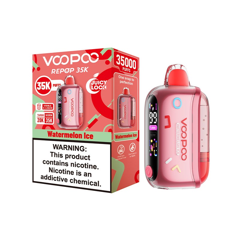 Authentic VOOPOO REPOP 35K Disposable Vape Kit – 800mAh, 16ml, 35,000 Puffs 50mg