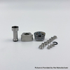 YFTK Monarchy Mobb TC Style RBA Bridge – Billet BB Boro Compatible | 7 Air Pins 1.0-4.0mm Silver