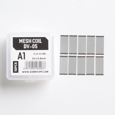 Damn Vape Doom X Mesh RTA Replacement DV-05 Mesh Coils - 0.12~0.18ohm (45~60W), KA1 (10 PCS)