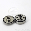 YFTK FLASH E -VAPOR V4.5S + STYLE ROST REPPECECEZIONE CAP BACCO DI GLAN + CHIMNEY - argento, 2,0 ml, acciaio inossidabile (1 PC)