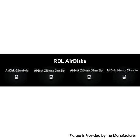 ULTON MTL Airdisks for Skyline R Skyline-R Style RTA Replacement RDL Airdisks - 2.0mm / 1.5 x 3mm / 1.5 x 3.9mm / 2 x 3.9mm (4 PCS)