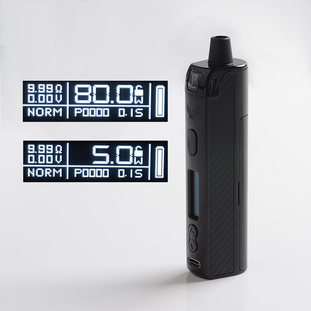 Vapefly Optima Pod System 80W Pod System Vape Mod Kit, 3.5ml Pod Cartridge, 5~80W, 1 x 18650