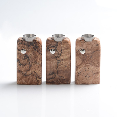SXK Scud TT Style TC VW Box Mod, Stabilized Wood, 1~60W, 1 x 18650, Evolv DNA 60 Chipset