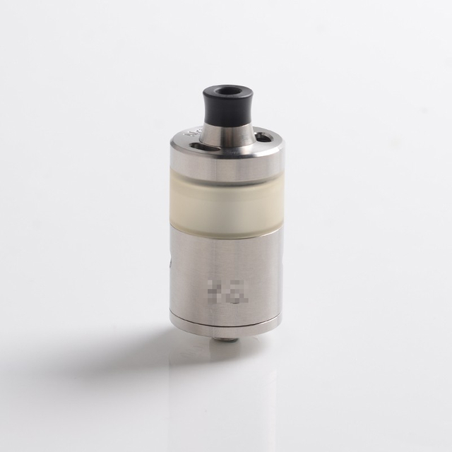 ULTON Squ Arise Style RTA Rebuildable Tank Vape Atomizer - Silver, 316SS + PSU, 4.0ml, DL / MTL, 24mm Diameter