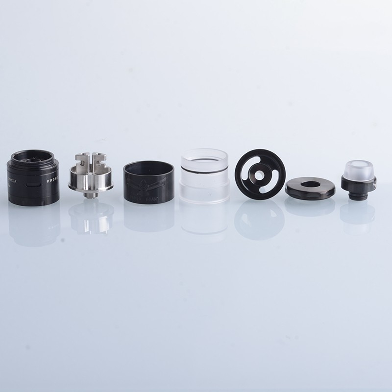 VG Kronos 2 S 2021 Style RTA Wiederaufbaubarer Tank Vape Atomizer 23 mm Durchmesser, RDL / MTL, 4,5 ml