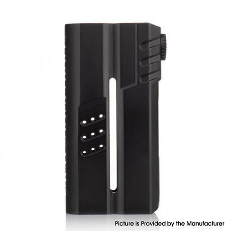Authentic Squid Industries Double Barrel V4 200W VW Vape Box Mod - Black, 5~200W, 2 x 18650