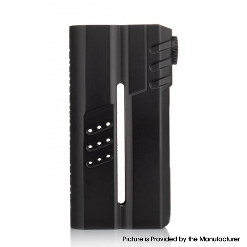 Authentic Squid Industries Double Barrel V4 200W VW Vape Box Mod - Black, 5~200W, 2 x 18650
