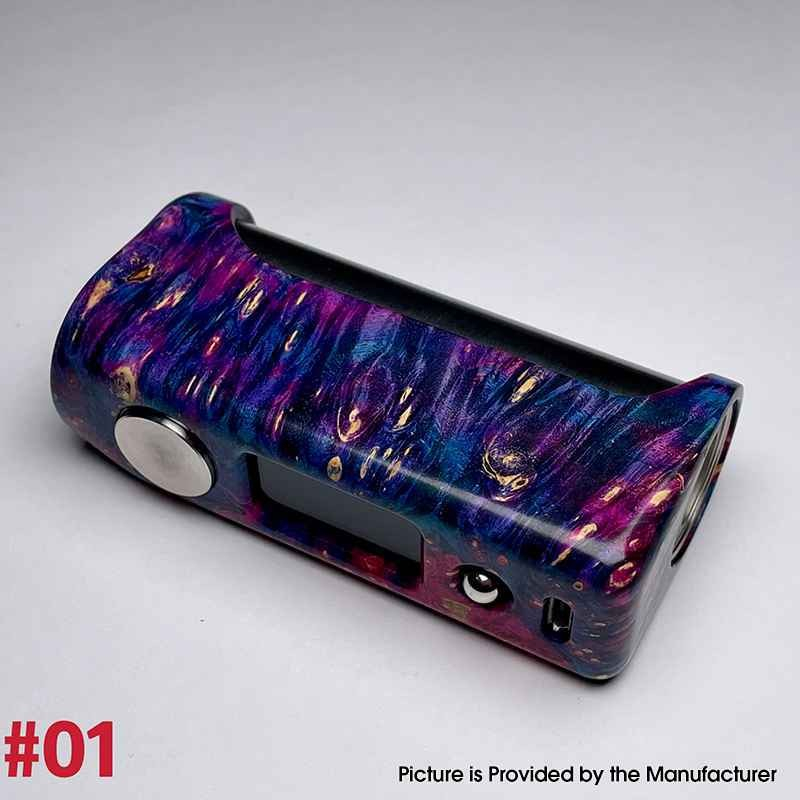 Stratum V4 Style 100W VW Variable Wattage Box Mod Stabwood, 5~100W, TC 212~572'F / 100~300'C, 1 x 18650, YiHi SX485J