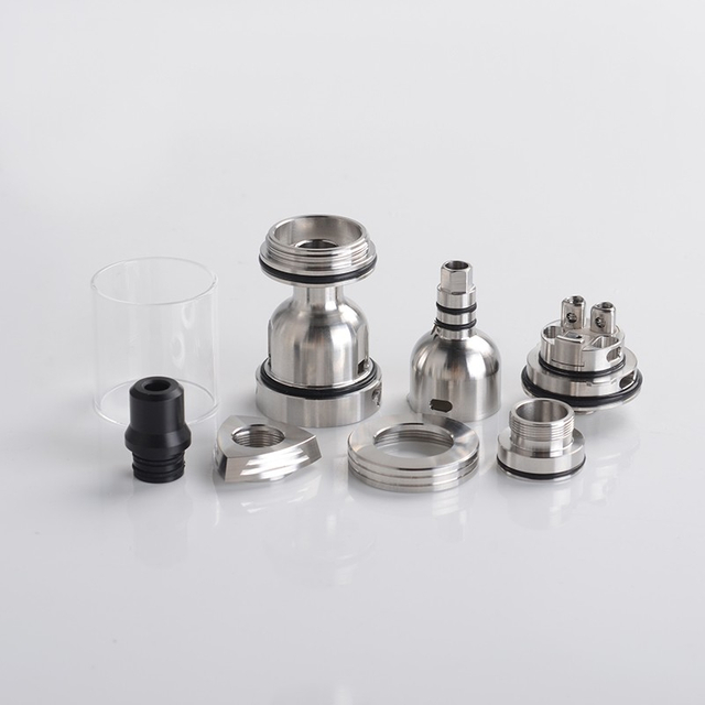ULTON Skyline R Style RTA Rebuildable Vape Atomizer w/ 4 MTL Airdisks, 0.8mm / 1.0mm / 1.2mm / 1.5mm, 22mm Dia