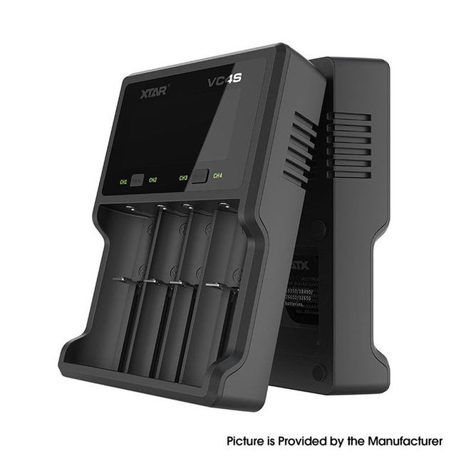 Authentic Xtar VC4S USB Charger for 18650, 20700, 21700, 26650 Battery 4-Slot