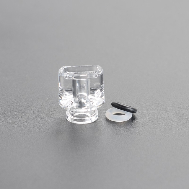 Never Normal Whistle V2 Style 510 Drip Tip for dotMod dotAIO Pod - Clear, PMMA