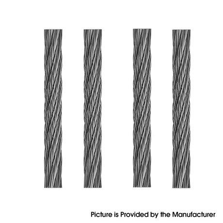 Authentic Hellvape Helheim S RDTA Replacement Steel Wire Wicks 316SS (4 PCS)