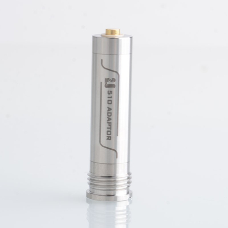 Authentic Ambition Mods 2.0 510 Adapter Connector for BB 60W / 70W / Billet Box Mod Vape Kit Stainless Steel (1 PC)