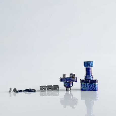 Rekavape 415 BB Tsubame Style RBA with 4 Airpins for Boro Tank Billet Mod, Titanium Alloy