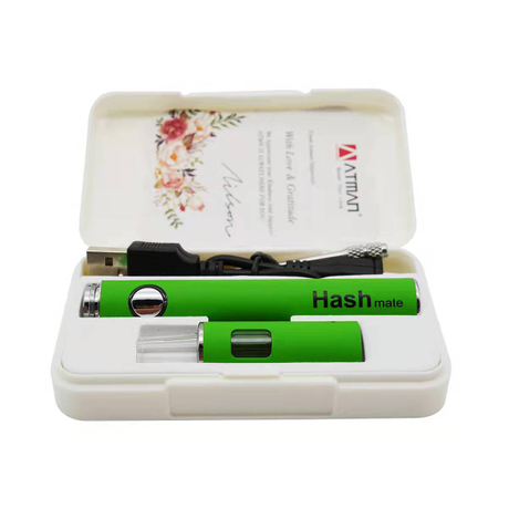 ATMAN Hashmate Hashish Vaporizer with Full Melt Hash & Bubble Hash - 420 PARADISE 600mAh