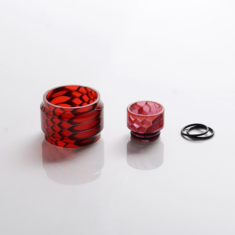 Replacement Tank Tube + Drip Tip Kit for FreeMax Fireluke Mesh Sub Ohm Tank Vape Atomizer 