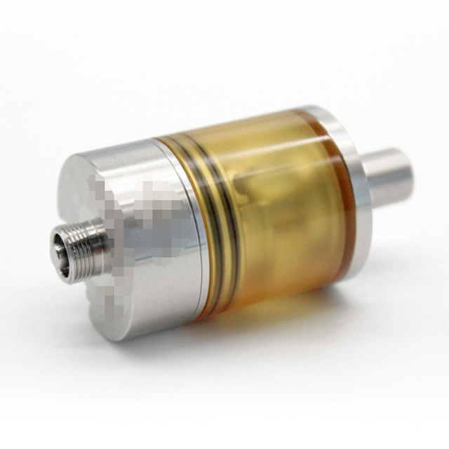 SXK Holy Atty Patibulum Unleashed Style MTL RTA Rebuildable Tank Vape Atomizer - Silver, 316SS + PEI, 3.5ml, 22mm Diameter
