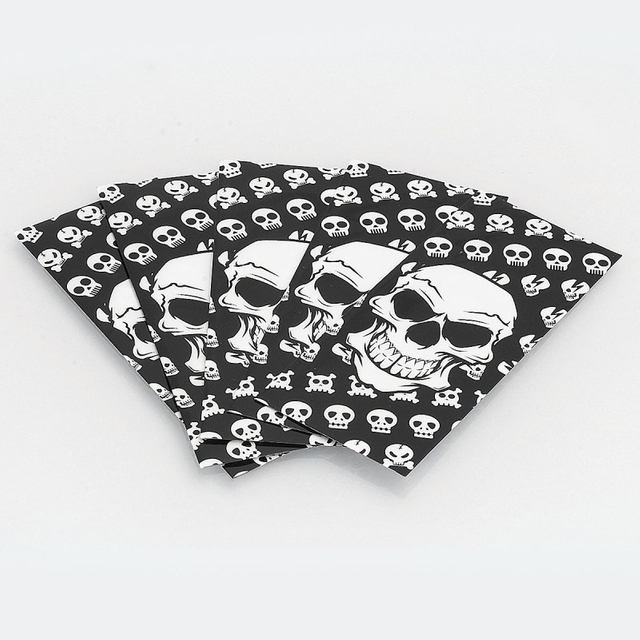 Adesivo de pele de wrapper PVC para 18650 Bateria - Padrão do Exército de Esqueleto (5 PCs)