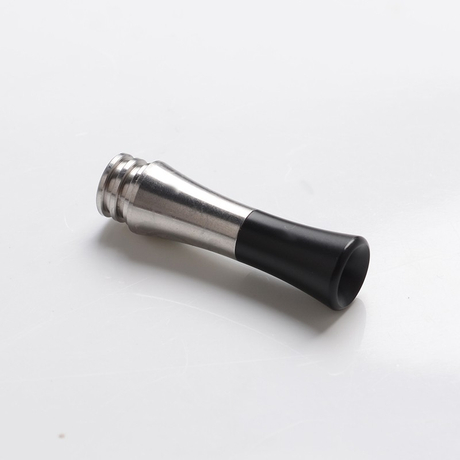 Firebird Replacement 510 Drip Tip for RDA / RTA / RDTA / Sub-Ohm Tank Vape Atomizer - Silver + Black, SS + POM, without Logo