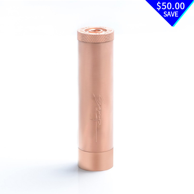 Authentic SY Group Lucifer Vape Mechanical Mod - Copper, Copper, 1 x 18650, 24mm Diameter