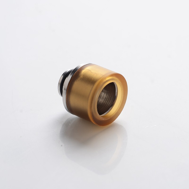 Authentic Reewape AS309 Replacement 510 Drip Tip for RDA / RTA / RDTA / Sub-Ohm Tank Vape Atomizer - Gold, Resin + SS, 15.5mm