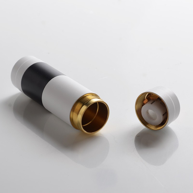 El Thunder MTLite Style Vape Mechanical Mod - White + Black, Brass, 1 x 18350 / 18650