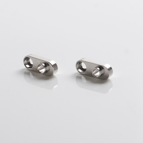 SXK Dvarw DL FL Facelift 24mm RTA Replacement Single Hole Airflow AFC Inserts - Silver, 2.5mm + 3.0mm, (2 PCS)