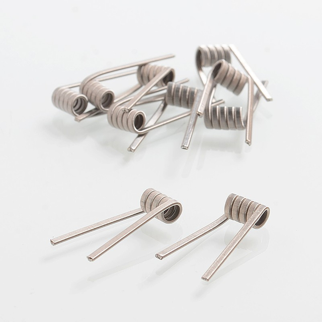 Authentic Coilology Tri-Core Fused Clapton Ni80 Wire Prebuilt Coil - 26GA x 3 + 36GA, 0.21 Ohm (10 PCS)