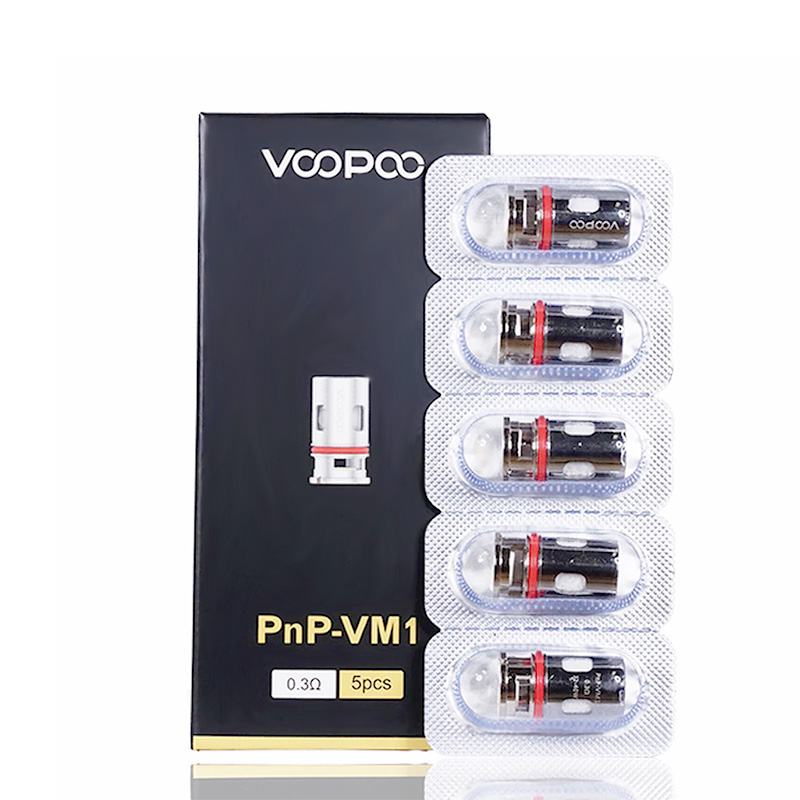 authentic voopoo pnpvm1 dl single mesh coil head for voopoo vinci vinci r vinci x pod kit silver 03ohm 3240w 5pcs 