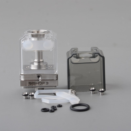 Authentic Ambition Mods Bishop 3 Bishop&sup3; Cubed RBA Boro Tank for SXK BB / Billet Boro Box Mod Kit 5.0ml