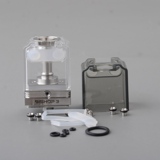 Authentic Ambition Mods Bishop 3 Bishop³ Cubed RBA Boro Tank for SXK BB / Billet Boro Box Mod Kit 5.0ml