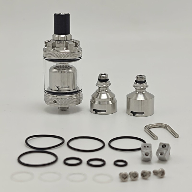 Coppervape Millennium RTA V1.1 Nano Version Vape Atomizer 2.0ml with 4 PCS Spare Glass Tube 22mm Diameter