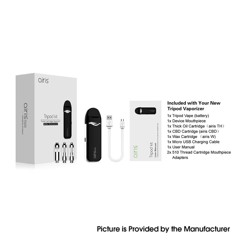 Authentic Airistech Airis Tripod 3in1 Vaporizer Kit 650mAh