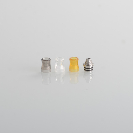 415 510 Drip Tip Set for RBA / RTA / RDA Vape Atomizer - 1 x Drip Tip Base, 1 x PEI Mouthpiece, 2 x PC Mouthpiece