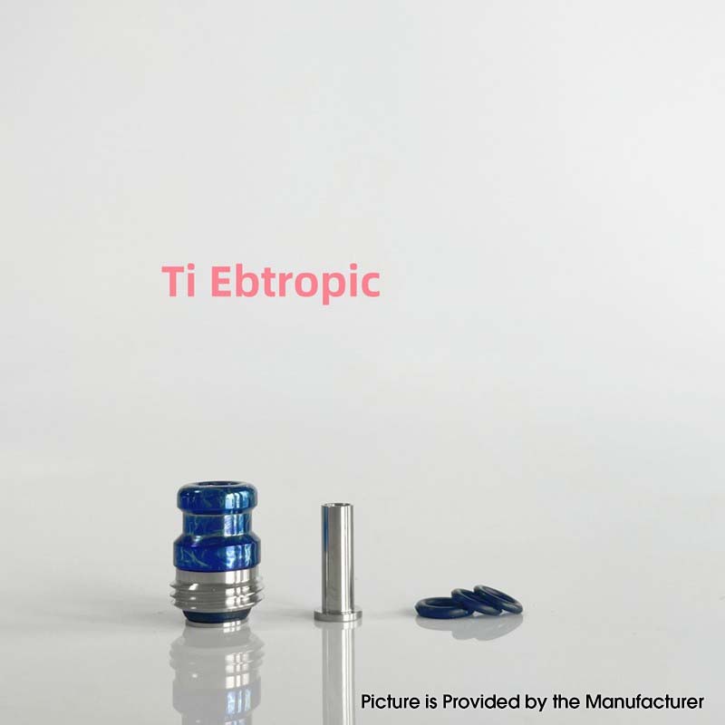 Rekavape Mission XV KB2 Style Drip Tip Set — Titanium + Stainless Steel Accessory for BB / Billet Boro