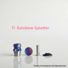 Rekavape Mission XV Mini Nuke V2 Style Integrated Drip Tip & Fire Button Set – Titanium + Stainless Steel, Compatible with dotMod dotAIO V2 Pod