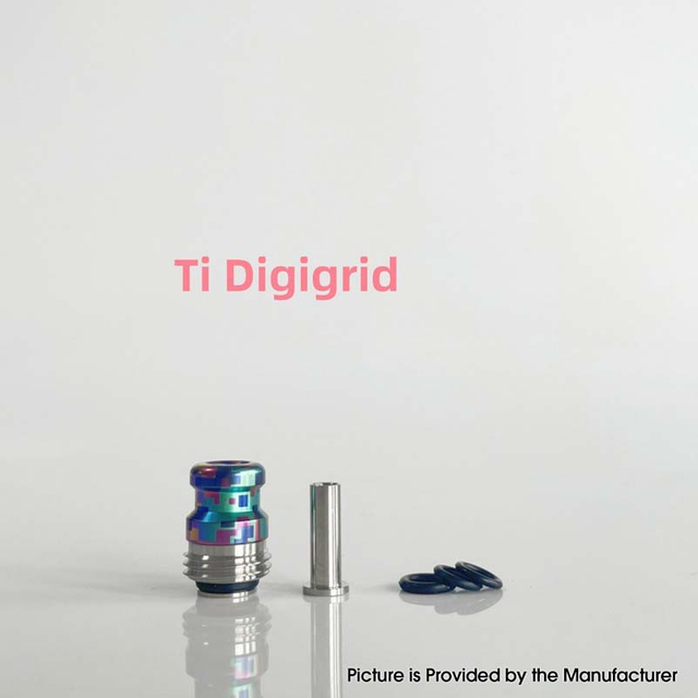 Rekavape Mission XV KB2 Style Drip Tip Set — Titanium + Stainless Steel Accessory for BB / Billet Boro