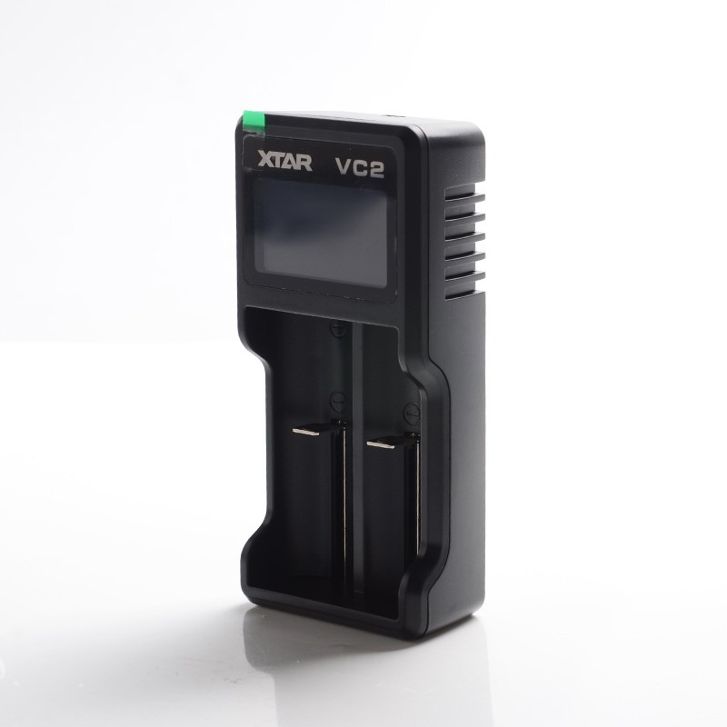 شاحن البطارية الذكي XTAR VC2 الأصيل-لعام 18650 ، 20700 ، 21700 وبطاريات LI-ION الأخرى (شاحن USB 2-Bay)