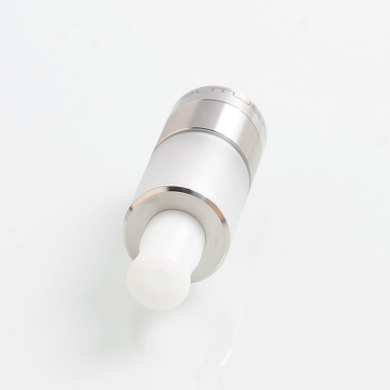 Dvarw Style MTL RTA Atomizer - 316 Stainless Steel, 2ml Capacity, 16mm Diameter, Silver