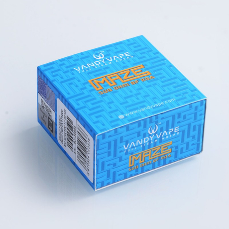 Authentic Vandy Vape Maze Sub Ohm BF RDA Rebuildable Dripping Atomizer - Silver, Stainless Steel, 2ml, 24mm Diameter