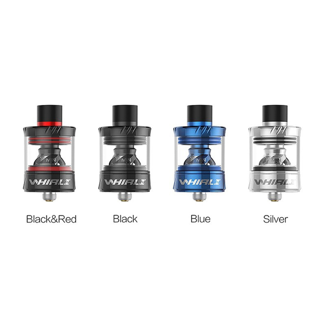 Authentic Uwell Whirl II 2 Tank Clearomizer Vape Atomizer, 3.5ml, 0.6ohm Restricted DTL / 1.8ohm MTL, 25mm Diameter