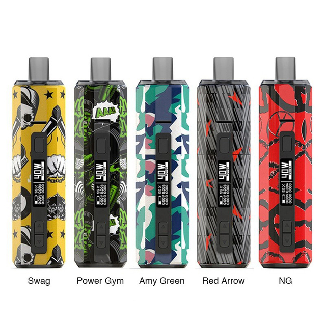 Authentic Hugo Vapor Boxer AIO Pod Vape Mod Kit, 1500mAh, 5~40W, 3.5ml, 0.4ohm Mesh Coil