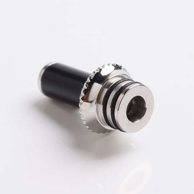 SXK SXK NOI 스타일 RTA Vape 분무기용 교체용 드립 팁 - 검정색, PEI + 스테인리스 스틸, 23mm