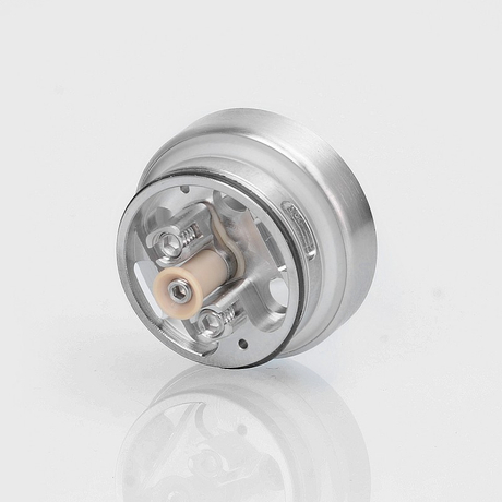 DNV Scar Atty Style RDTA Rebuildable Dripping Tank Vape Atomizer w/ BF Pin - Silver, 316 Stainless Steel, 1.9ml, 22mm Diameter