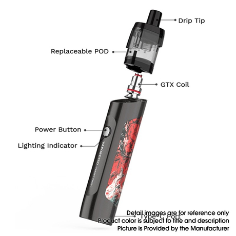 Authentic Vaporesso TARGET PM30 1200mAh MTL Box Mod Pod System Vape Starter Kit , 3.5ml, 0.6ohm / 1.2ohm
