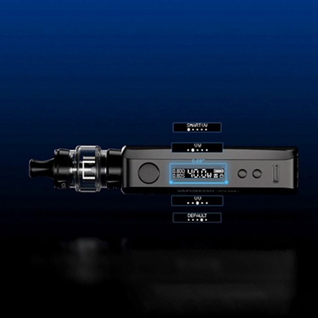 Authentic Vaporesso GTX ONE 40W 2000mAh VW Box Mod Vape Starter Kit with GTX Tank 18, 3ml, 0.8ohm / 1.2ohm, 5~40W