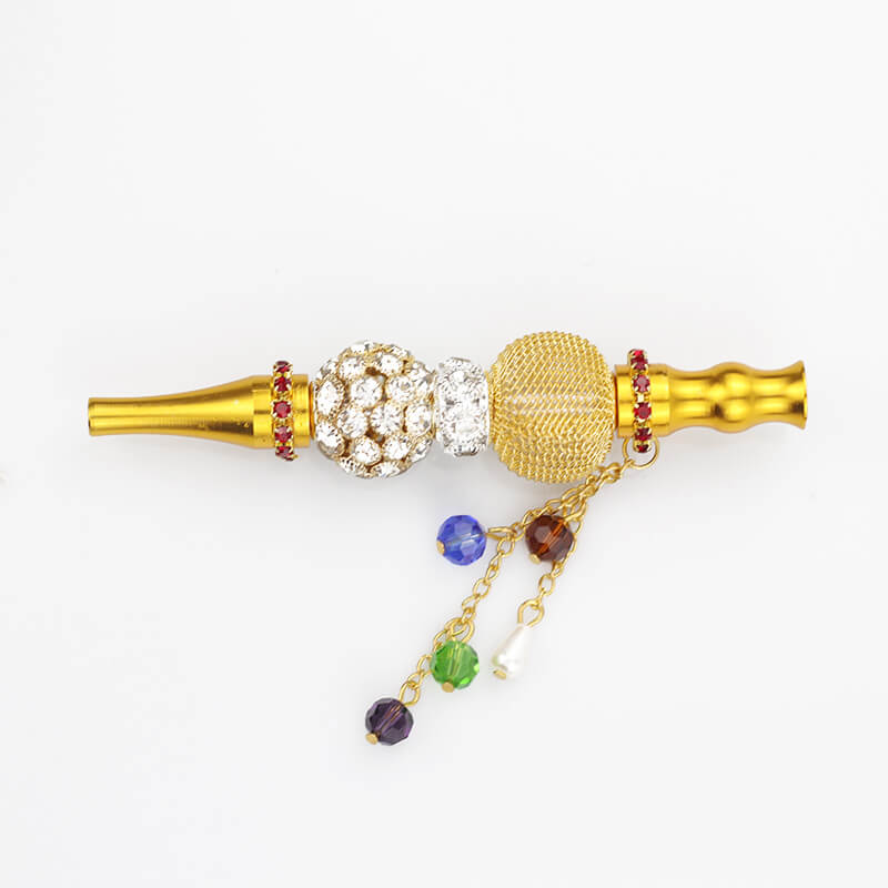 Hookah Mouth Tips, Jewelry Alloy Shiasha Mouthpieces Lantern shape shape-Gold